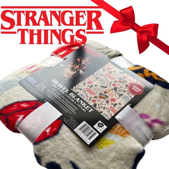 Stranger Things | Other | Nwt Stranger Things Travel Blanket Soft ...